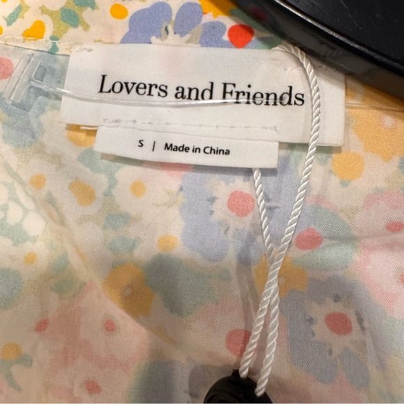 Lovers and Friend Women’s Wyatt Top in Catherine Floral. Cropped, size S - Picture 5 of 11